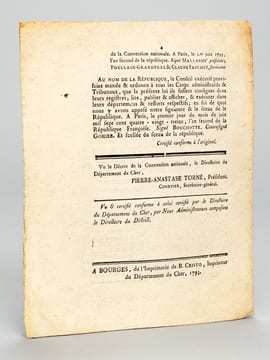 Décret de la Convention Nationale du 26 mai 1793, l'an second de la République Françoise, Concernant une Proclamation aux Citoyens des Départemens ...