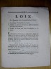 Loix du 3 Septembre 1792 1e - Contreseings & franchises des Lettres 2e - Nullités des Contrats de Vente des différentes portions de la forêt de ...