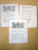 [ 2 brochures révolutionnaires relatives aux Maisons et Ateliers de Secours de la Ville de Paris ] Lettres Patentes du Roi, sur le décret de ...