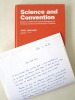 Science and Convention. Essays on Henri Poincaré's Philosophy of Science and the Conventionalist Tradition. [ On joint : ] 2 LAS par Jean Largeault au ...