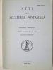 Atti della Accademia Pontaniana. Nuova Serie - Volume  XLII [ 42 ]. Anno academico 1993 . Collectif