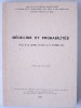Médecine et probabilités. Actes de la Journée d'Etudes du 15 décembre 1979.. FAGOT, Anne (dir.) ; Collectif ; DAGOGNET, François