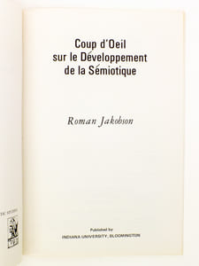 Coup d'oeil sur le développement de la sémiotique.