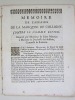 Mémoire de l'Affaire de la Marquise de Colligny, contre le Nommé Rivier ; Envoyé par Monsieur de Saint Maurice à Madame la Duchesse de Holstein, ...