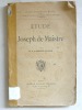 Etude sur Joseph de Maistre.. SAVAETE, Arthur ; H. F. 