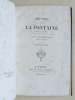 Oeuvres de La Fontaine. Nouvelle édition revue, mise en ordre, et accompagnée de notes, par C.A. Walckenaer (6 Tomes - Complet). LA FONTAINE, Jean de