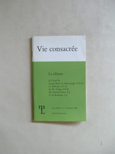 Museum Lessianum. Section Théologique. Revue des Communautés Religieuses. [ Devient : ] Vie Consacrée. De 1954 à 2003 (50 Années suivies de la "Revue des Communautés Religieuses" devenue la Revue "Vie Consacrée", en 281 Volumes). Texte et Commentaire des Documents du Saint Siège. Consultations. Mélanges . Chroniques
