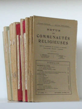Museum Lessianum. Section Théologique. Revue des Communautés Religieuses. De 1925 à Janvier-Février 1940 (16 Années de la "Revue des Communautés ...