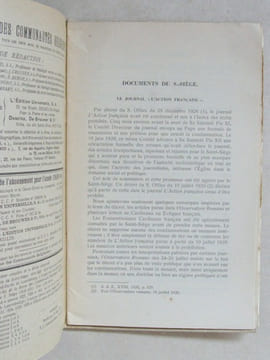 Museum Lessianum. Section Théologique. Revue des Communautés Religieuses. De 1925 à Janvier-Février 1940 (16 Années de la "Revue des Communautés ...