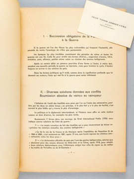 La capitulation sans conditions de l'Allemagne et ses précédents historiques. Thèse pour le Doctorat en droit, présentée et soutenue le 14 Décembre ...