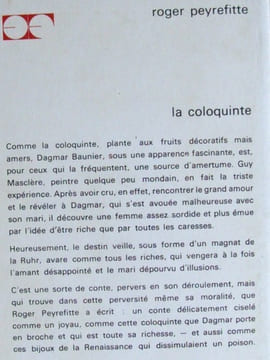 La coloquinte [ Livre dédicacé par l'auteur ]. PEYREFITTE, Roger
