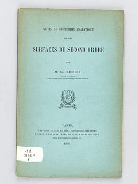 [ Lot de 9 titres en édition originale ] Notes d'Algèbre. Sur les Equations linéaires. [ On joint : ] Théorie des Points singuliers dans les Courbes ...