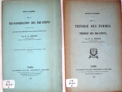 [ Lot de 9 titres en édition originale ] Notes d'Algèbre. Sur les Equations linéaires. [ On joint : ] Théorie des Points singuliers dans les Courbes ...