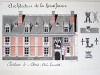 Architecture de la Renaissance. Château de Blois. Aile Louis XII [ Belle aquarelle originale ]. BONNET, J.