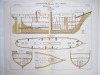 Aide-Mémoire d'Artillerie Navale. Planches. 2e Livraison 1879 (Chapitre VI : Renseignements sur les navires) : Planche 28 : Croiseurs de 2ème Classe. ...