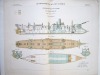 Aide-Mémoire d'Artillerie Navale. Planches. 2e Livraison 1879 (Chapitre VI : Renseignements sur les navires) : Planche 30 : Croiseurs de 2ème Classe. ...