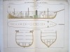 Aide-Mémoire d'Artillerie Navale. Planches. 2e Livraison 1879 (Chapitre VI : Renseignements sur les navires) : Planche 45 : Transports.  Transport ...