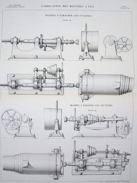 Aide-Mémoire d'Artillerie Navale. Planches. 2e Livraison 1875 (Annexe au Mémorial de l'artillerie de la marine) : [ 18 planches dont 9 en couleurs ] ...