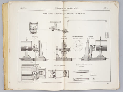 Aide-Mémoire d'Artillerie Navale. Planches. 2e Livraison 1875 (Annexe au Mémorial de l'artillerie de la marine) : [ 18 planches dont 9 en couleurs ] ...