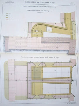 Aide-Mémoire d'Artillerie Navale. Planches. 2e Livraison 1875 (Annexe au Mémorial de l'artillerie de la marine) : [ 18 planches dont 9 en couleurs ] ...