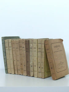 Comédies arrangées pour être jouées par des jeunes Gens (Ensemble de 13 volumes : tomes 4, 5, 6, 7, 8, 9, 10, 12, 15, 16, 17, 18, 19) Tome 4 : Les Plaideurs par Racine, Le Joueur par Régnard, L'Avocat Patelin, par Brueys et Palaprat ; 5 : Les Ménechmes, par Régnard, Le Philinte de Molière par Fabre d'Eglantine, M. de Crac dans son petit Castel par Colin d'Harleville ; 6 : Le Menteur par Corneille, La Petite Ville par Picard, Jeannot et Colin par Florian ; 7 : Le Légataire par Régnard, Les deux Pages, par Dezède, Monsieur Musard par Picard ; 8 : Le Méchant par Gresset, Les châteaux en Espagne par Colin d'Harleville, Les oisifs par Picard ; 9 : Comédies et Drames de Berquin : L'Ecole Militaire, La Suite de l'Ecole Militaire, L'Epée, Les Joueurs, Le Petit Joueur de Violon ; 10 : Comédies et Drames de Berquin : Le Déserteur, Le Congé, Colin-Maillard ;  12 : Le Retour imprévu par Régnard, Le Vieux célibataire par Colin d'Harleville, La Maison en loterie, par Picard ; 15 : Le Distrait par Régnard, Le Muet par Brueys, Maison à vendre, par Alexandre Duval ; 16 : Turcaret par Lesage, Crispin Médecin par Hauteroche, Le Sourd ou l'Auberge pleine par Desforges ; 17 : La Métromanie, par Piron, Le Dîner Bourgeois, par Désaugiers, Démocrite par Régnard ; 18 : Le Barbier de Séville, par Beaumarchais, Le Grondeur par Brueys, Les Etourdis ou le mort supposé, par Andrieux ; 19 : Le Bourgmestre de Saardam, Le Français à Londres par Boissy, Le Curieux de Compiègne par Dancourt, L'impromptu de Campagne, par Poisson