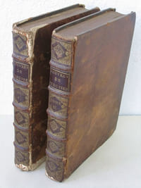 Oeuvres Françoises de M. Vieussens (3 Titres en 2 Volumes - Complet) Traité Nouveau de la Structure et des Causes du Mouvement Naturel du Coeur. Première édition - Traité Nouveau de la Structure de l'Oreille. Première édition - Traité Nouveau des Liqueurs du Corps Humain. Première édition.