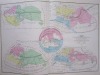 Atlas de Géographie physique, politique et historique [ Exemplaire bien complet des 103 cartes en 52 planches doubles ]. DELAMARCHE, A.