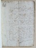 Important lot de documents notariés ( de 1809 à 1854 ) relatifs à l'acquisition (essentiellement par le Sieur Vallet) des terrains situés sur la ...