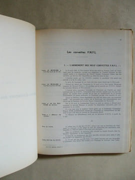 Les Corvettes F.N.F.L. - de leur armement au 2 août 1943.. Marine Nationale Etat-Major Service Historique ; Capitaine de Frégate Luc-Marie-Bayle