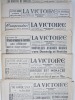 La Victoire. Grand Quotidien Régional [ Lot de 9 numéros de janvier, février et mars 1945  - Informations générales et informations locales sur les ...