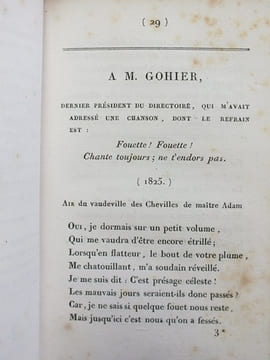 Chansons inédites de M. P. J. de Béranger ( édition originale ). BERANGER, P. J. de
