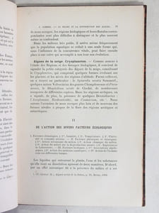 De l'action du Milieu considérée dans ses rapports avec la distribution générale des Algues d'Eau Douce.