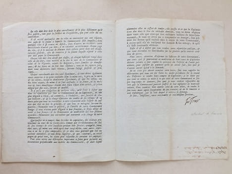 A Aix le 20 décembre 1786. Communauté de Marignane. "La Capitation du Pays de Provence, Messieurs, a été fixée à cinq cent mille livres pour l'année ...
