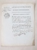 Quittance d'Amende de Police, du 25 Juillet 1792 : "Je soussigné, préposé à la recette des Amendes de Police de la Ville de Paris, reconnois avoir ...