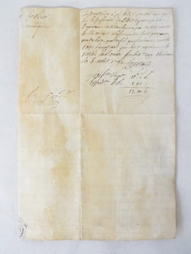 [ Lettre de Ratification sur vélin, Maison située rue des Allamandiers, Paroisse de Saint Michel, à Bordeaux, n 1792 ] "Louis par la Grace de Dieu, ...