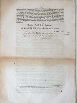 Mémoire Signifié, pour Dame Marie-Joseph Pierguet, épouse séparée quant aux biens du Sieur Marquis de Blanchefort, Appellante d'une Sentence renduë au ...
