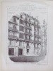 Monographies de Bâtiments Modernes. Maison rue du Luxembourg Paris. Mr. H.P. Nénot Architecte [ n°28 et 30 rue Guynemer ancienne rue du Luxembourg, ...