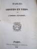 Fables et contes en vers par l'Ermite d'Enghien.. Ermite d'Enghien ; Vieil ermite de la vallée d'Enghien-Montmorency ;  [BRALLE]