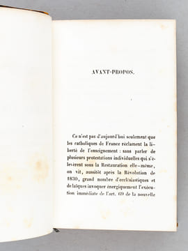 Défense de l'Ecole Libre devant la Cour des Pairs (Septembre 1831). Du devoir des Catholiques dans la question de la Liberté d'enseignement (Novembre ...