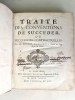 Traité des Conventions de Succéder, ou Successions Contractuelles.. BOUCHEUL, Joseph