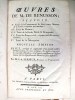 Oeuvres de M. de Renusson, sçavoir, Ie Traité de la Communauté de Biens entre l'homme & la femme conjoints par Mariage ; IIe Traité du Douaire ; IIIe ...