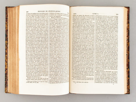 Oeuvres complètes de W. Robertson (2 Tomes - Complet) Tome 1 : Histoire de l'Empereur Charles-Quint. Recherches historiques sur l'Inde ancienne ; ...