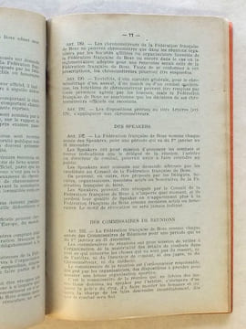Fédération Française de Boxe - Règlements intérieurs , Code Sportif - 1934. Fédération Française de Boxe ; Comité National des Sports ; International ...