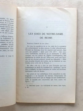Les mystères de Notre-Dame de Reims - Discours prononcé à l'occasion de l'Inauguration de la Cathédrale de Reims le 10 Juillet 1938 par le ...