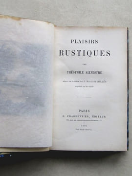 Plaisirs Rustiques. [ Edition originale ]. SILVESTRE, Théophile