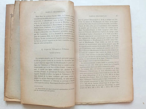[ Lot de 2 Volumes sur les Tramways du Lot-et-Garonne ] Conseil Général du Département de Lot-et-Garonne. Tramways Départementaux. 2me Session ...
