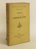 Histoire de la Littérature Latine.. MORLAIS, Abbé