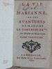 La Vie de Marianne, ou Les Avantures de Madame la Comtesse de *** (4 Tomes en 2 vol. - Complet). MARIVAUX, Pierre Carlet de Chamblain de ; [ ...