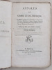 Annales de Chimie et de Physique. Année 1816 - Volume I - Tome Premier [ Tome 1 ]  : Sur les Puissances réfractives et dispersives de certains ...