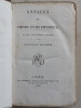 Annales de Chimie et de Physique. 1823 - Volume 2 : Tome Vingt-Troisième [ Tome 23 - Tome XXIII ] : Sur la Vitesse du Son (Poisson) ; Sur les Causes ...